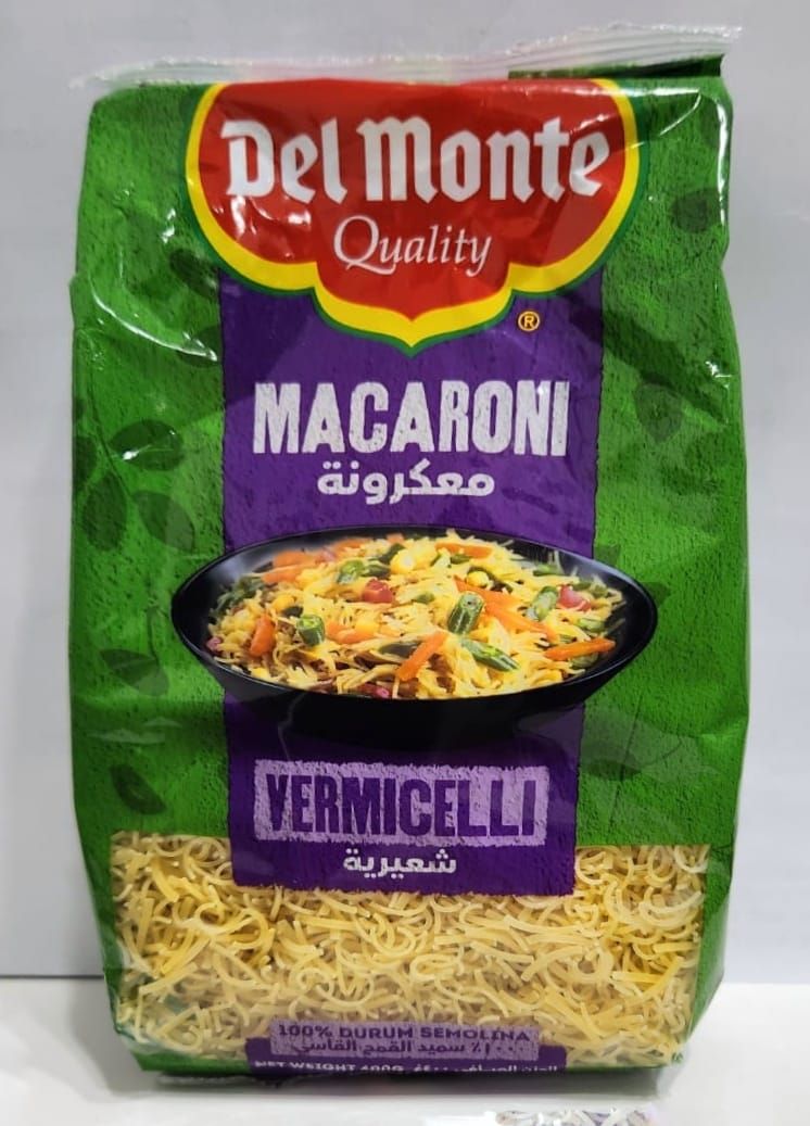 Buy Delmonte Vermicelli Curved Pasta 400 g Online in Bahrain Talabat